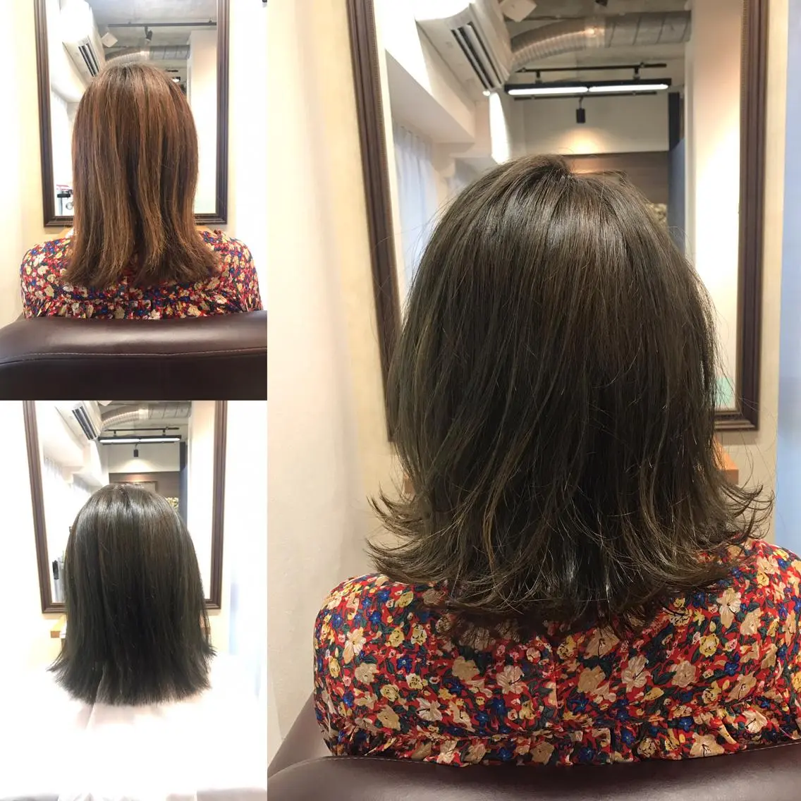 ミディアム カラー 今井 三智也のヘアスタイル
