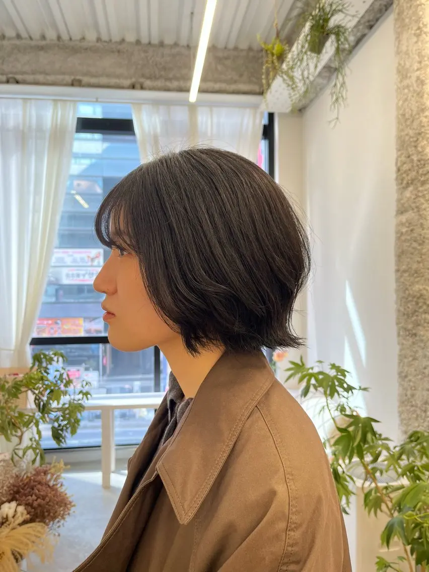 ショート カラー ヘアカラー トリートメント 🌼花屋併設🌼 木下奈々望のヘアスタイル