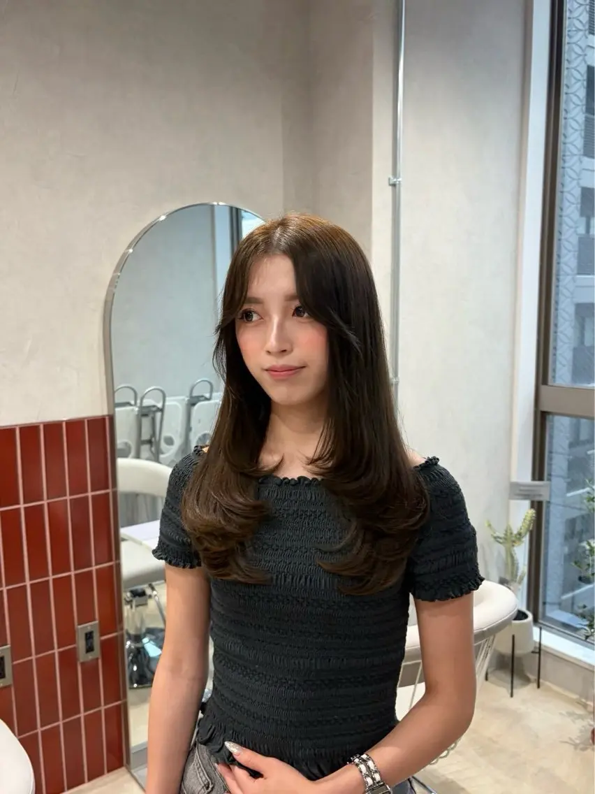 セミロング カラー カット ヘアカラー トリートメント 【8/15open】 chikaのヘアスタイル
