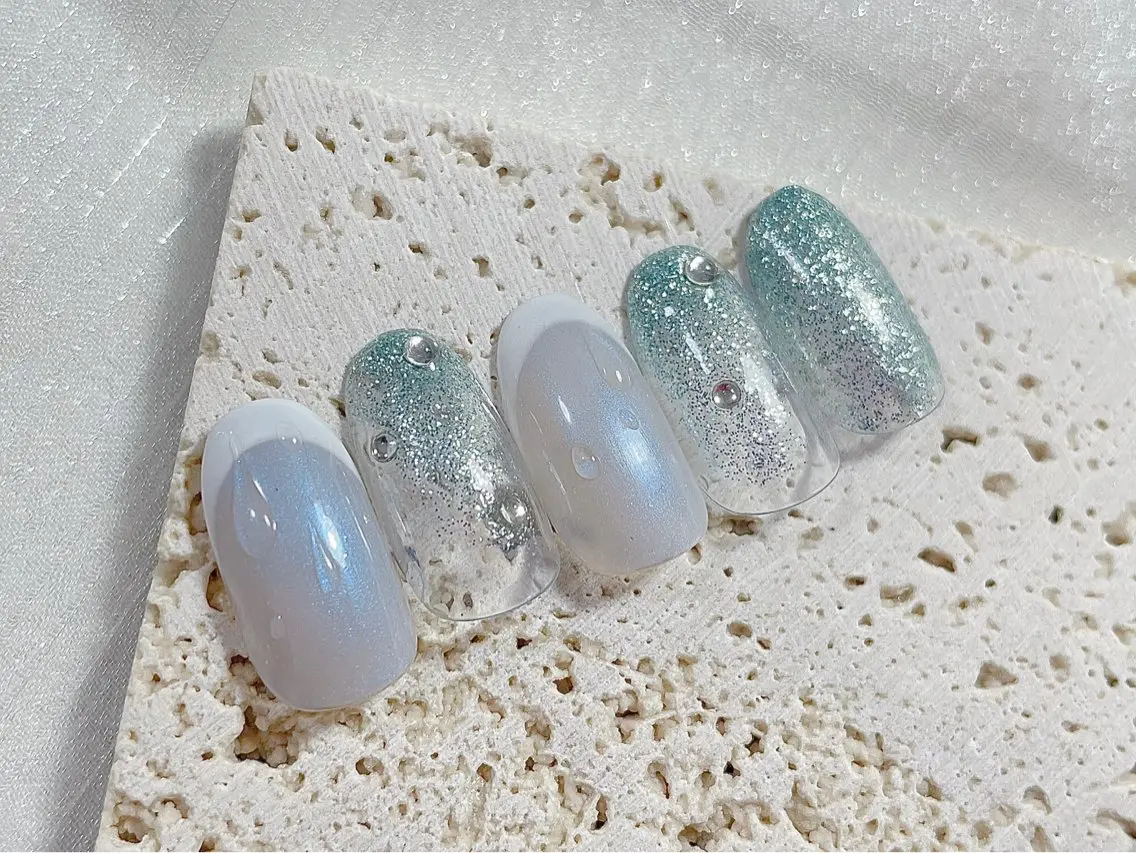 ネイル ジェルネイル オフィスネイル パラジェル 夏ネイル ハンドネイル kiki nail &brow二子玉川のネイルデザイン