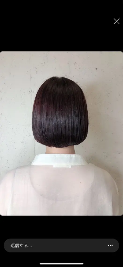 ショート カラー 透明感カラー🎀／ 寒色カラー／マツエクのヘアスタイル