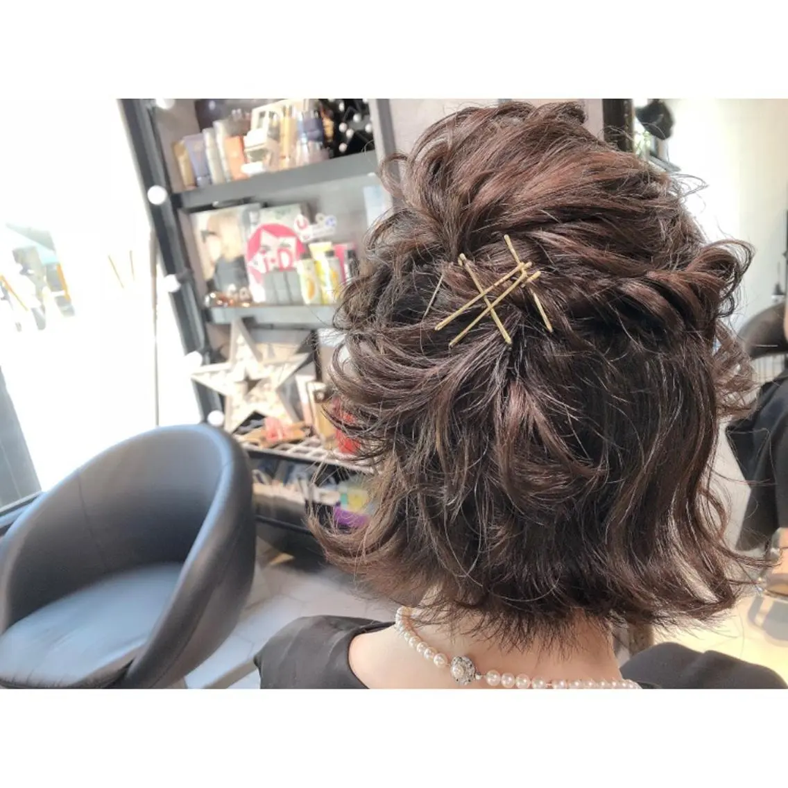 ショート ヘアアレンジ ハーフアップ ボブ 透明感カラー 🫰🏻💗 高橋舞のその他イメージ