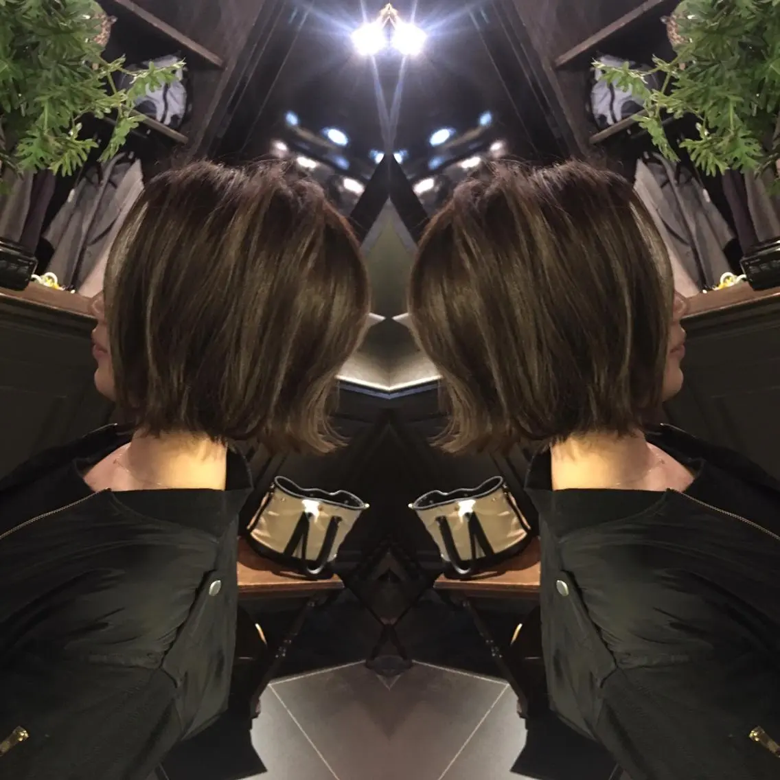 ショート カラー ボブ 吉本 yoshimotoのヘアスタイル