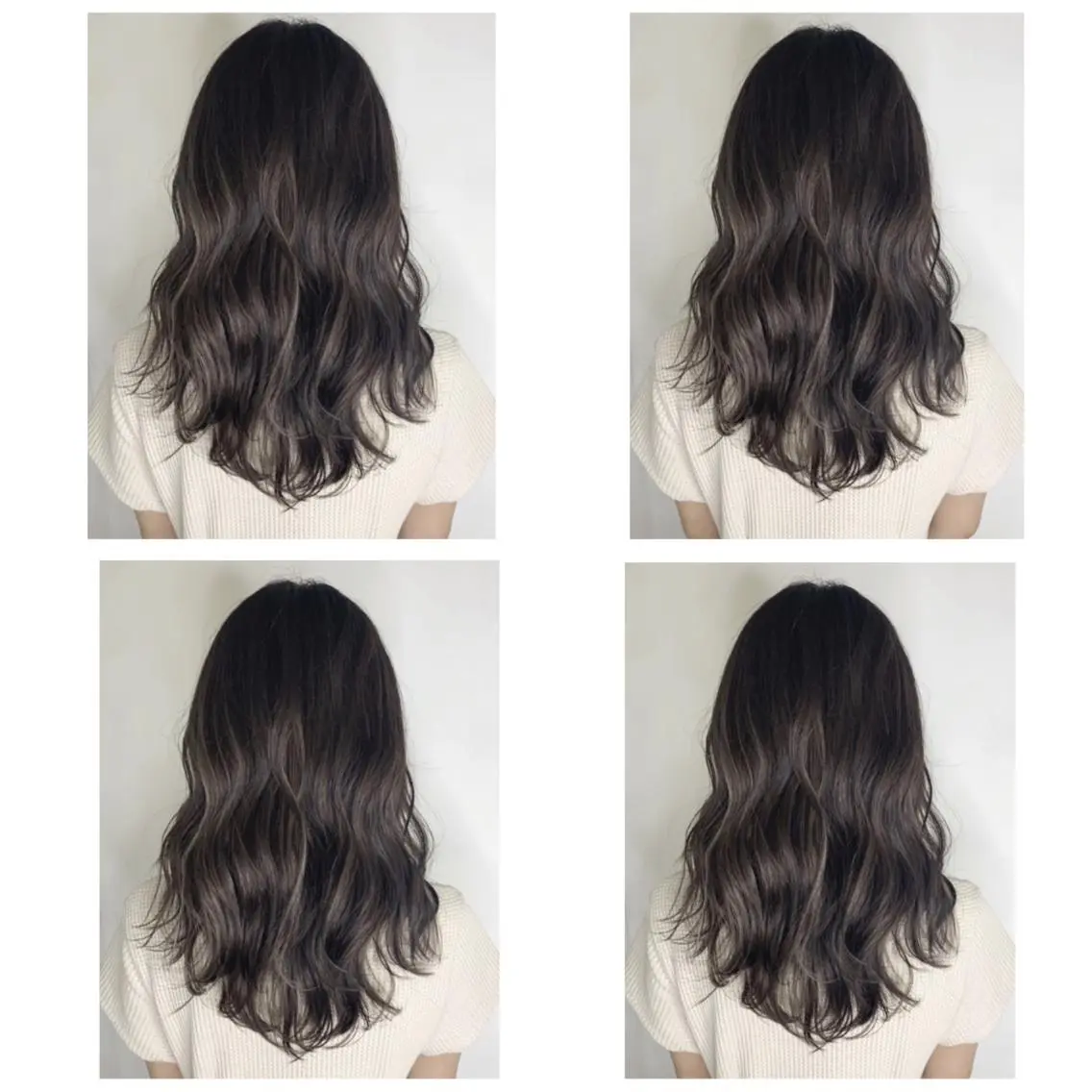 ミディアム カラー アッシュ バレイヤージュ ブリーチ デザインカラー グレージュ カット ヘアカラー トリートメント 京都大人女性ショート 徒歩1分/秋山のヘアスタイル