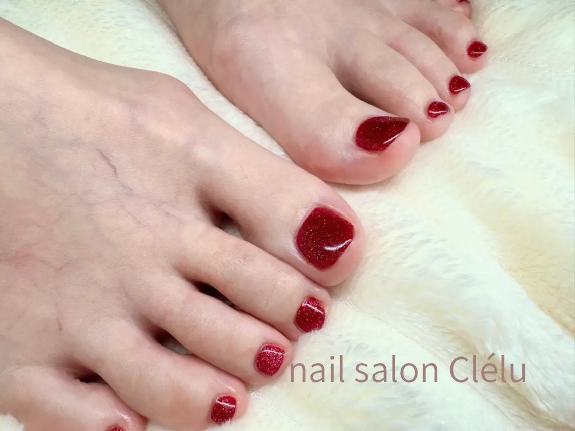【新規】フット　ワンカラー/マグネットワンカラーネイル💅🏻丁寧なケア付き♪(オフあり/なし)の写真