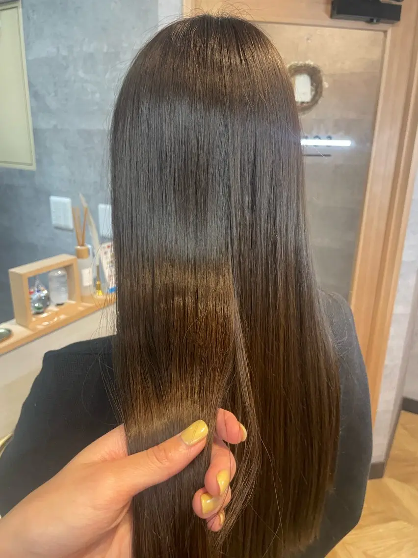 🌸カット+ワンカラー(アディクシー、イルミナカラー)+5step 髪質改善TRの写真