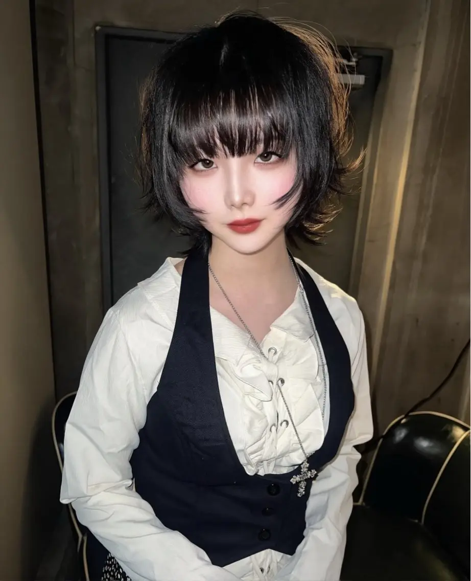 ショート ハッシュカット レイヤーカット ウルフカット カット トリートメント 【ロングウルフカット 姫カット】伊藤裕哉のヘアスタイル