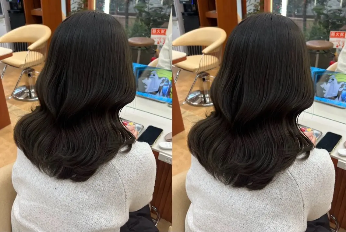 カラー ヘアカラー トリートメント 三浦 玲櫻のヘアスタイル