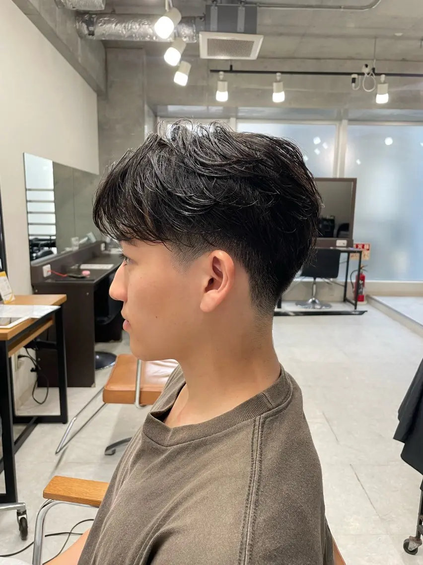メンズ カット トリートメント ヘッドスパ ヘアセット メンズモテパーマ💙 fuwaのヘアスタイル