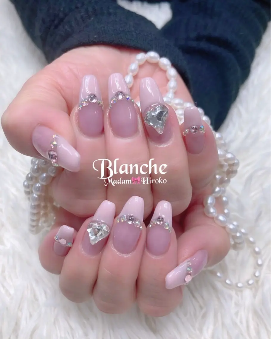 ネイル フレンチネイル 持ち込み ピンク Lianネイル 寛子Lianのネイルデザイン