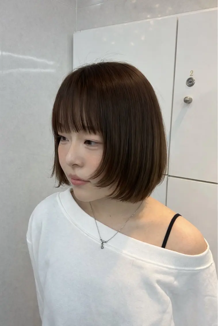 ショート ボブレイヤー ボブ レイヤーカット カット ヘアカラー saria [ALEAP]のヘアスタイル
