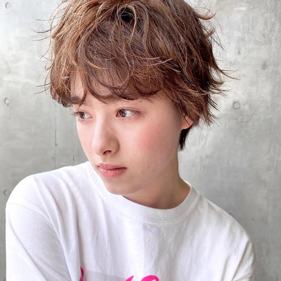 ショート カラー ヘアアレンジ 【ダメージレス施術】 【透明感】北村 拓也のヘアスタイル
