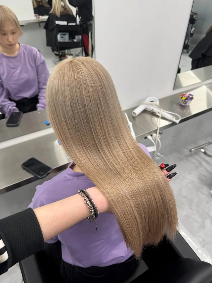 ロング カラー ピンク🎀/ベージ ュ🧸🥞/ユウキのヘアスタイル