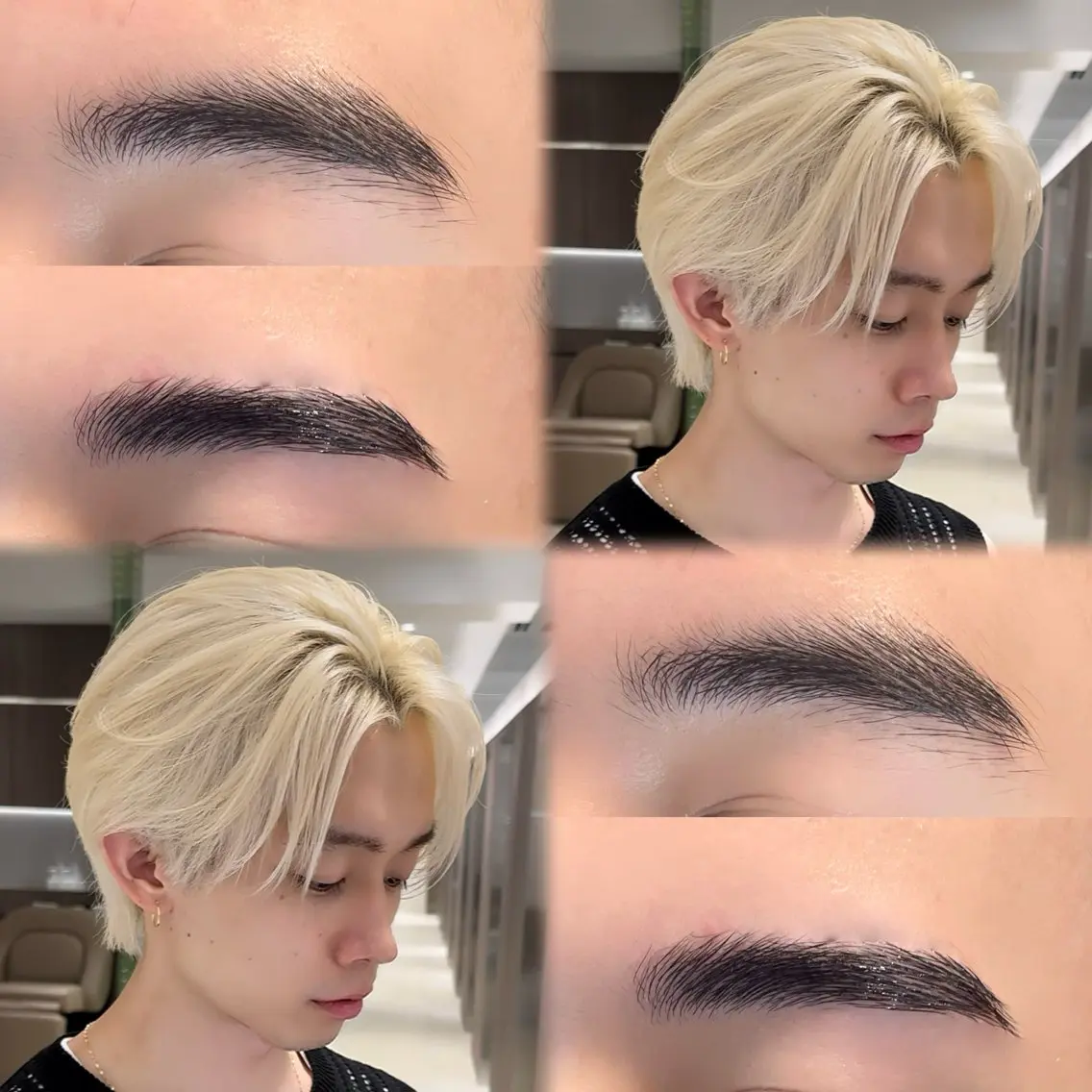 ✨オススメ✨【カット➕眉毛wax脱毛】※カットはセンターパート・マッシュのみ。⚠️注意事項有りの写真