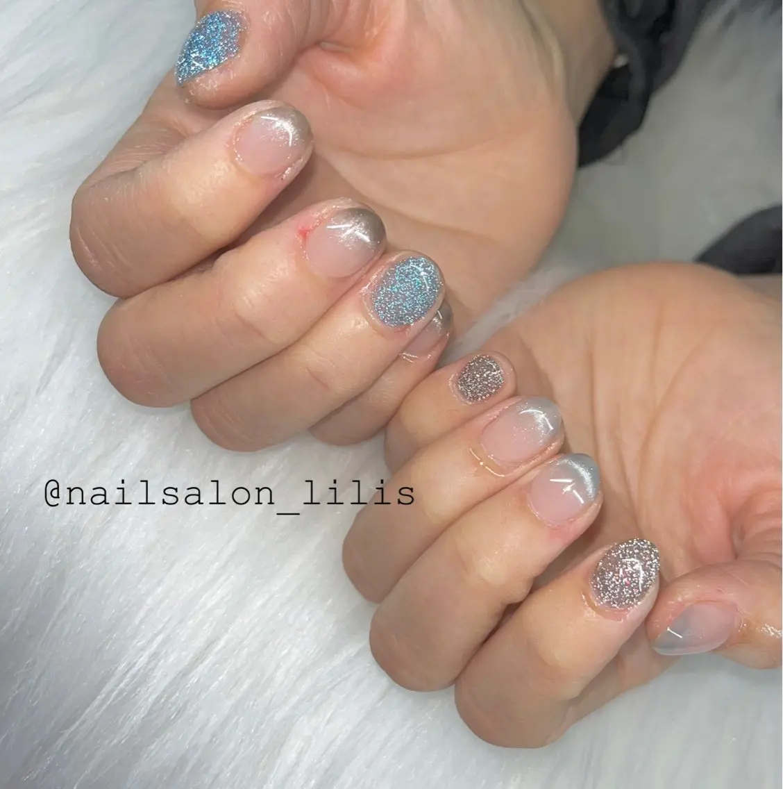 ネイル フラッシュネイル マグネットネイル nailsalon Lilisのネイルデザイン