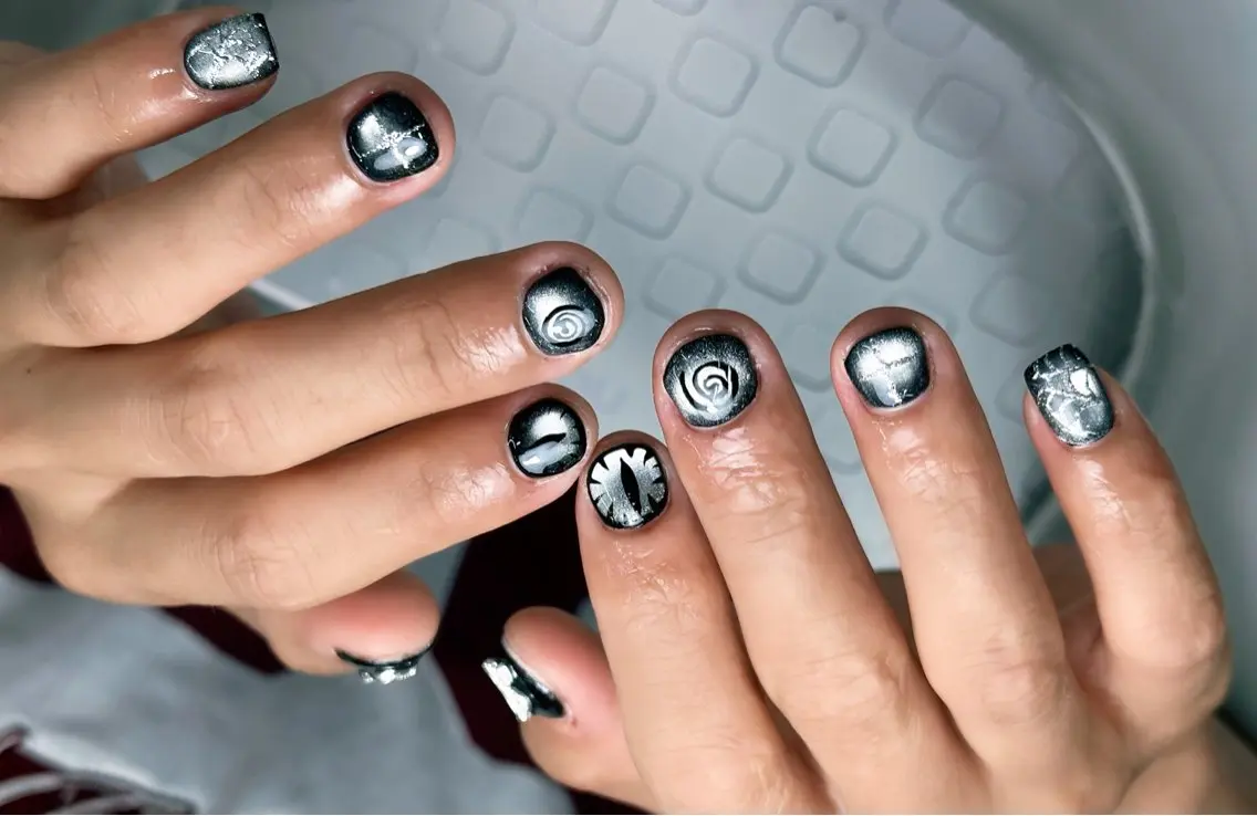 ネイル アートネイル ジェルネイル 韓国ネイル ニュアンスネイル ハンドネイル Luna Nail.Novaのネイルデザイン