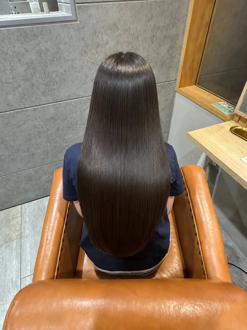 ロング 縮毛矯正 トリートメント 髪質改善 /矢澤涼夏のヘアスタイル