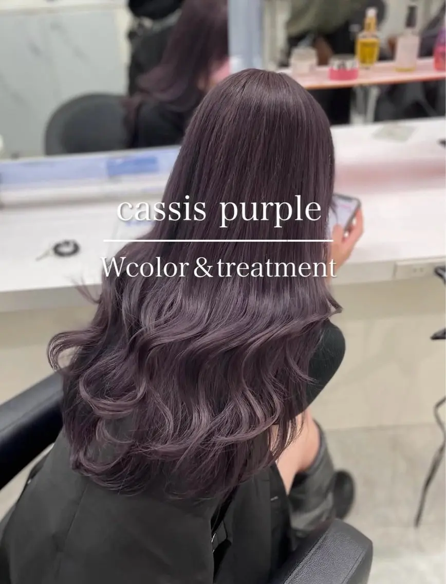 ロング カラー ヘアアレンジ 💜RIO/韓国風 寒色・暖色カラー💜のヘアスタイル