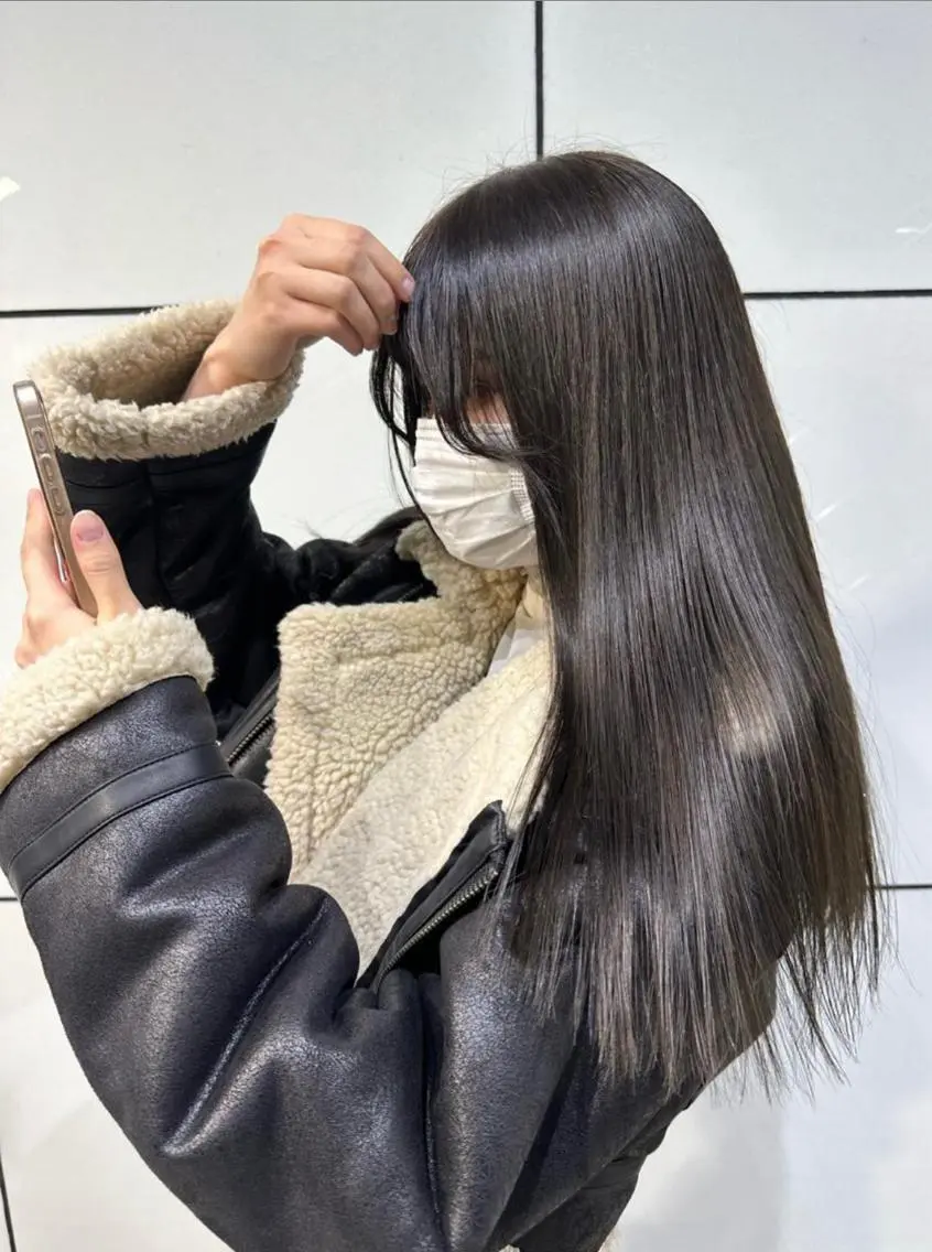 就活&実習にオススメ📢 黒染めを使わない暗髪カラー🖤🩶の写真