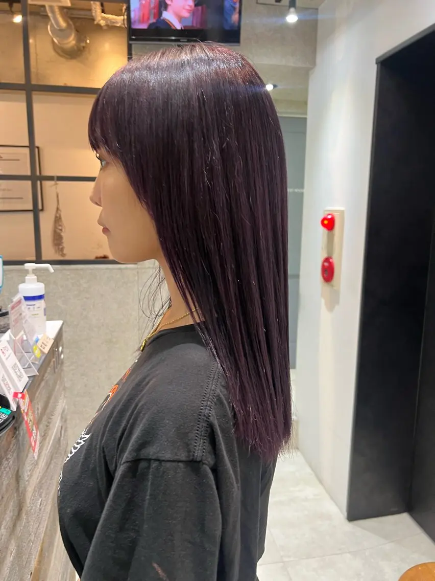 ロング カラー アディクシーカラー ブリーチ 透明感カラー ラベンダーカラー カット ヘアカラー ヘッドスパ 🌿ニュアンス/髪質 改善🌿Fukudaのヘアスタイル
