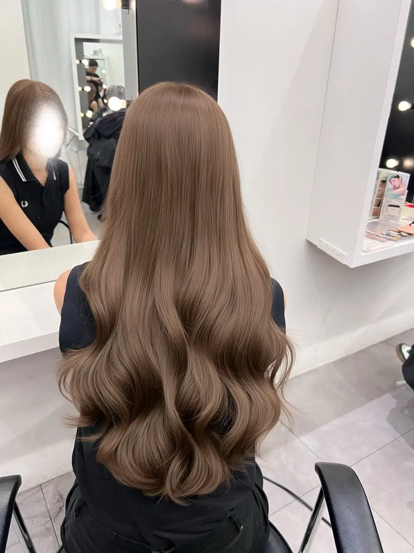ロング ヘアカラー しゅういち/赤み消し カラー特化のヘアスタイル