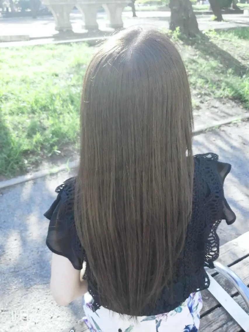 セミロング カット ヘアカラー トリートメント 透明感カラー×髪質改 善✨️町田築✨️のヘアスタイル