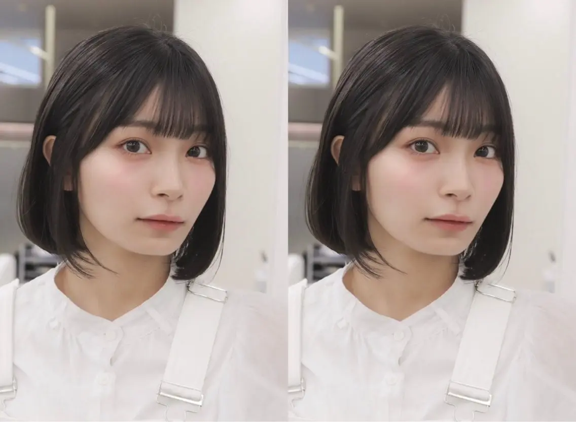 ショート 韓国風レイヤー 日向 GINZAのヘアスタイル