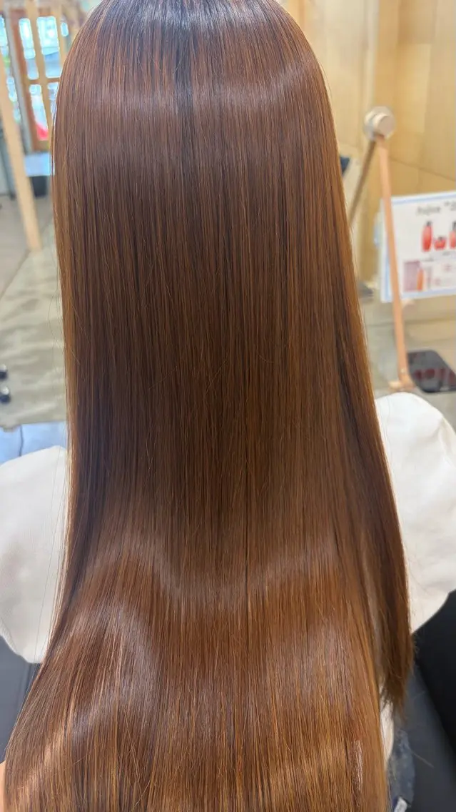 ロング カット 縮毛矯正 ROBE HAIR /愛里咲のヘアスタイル