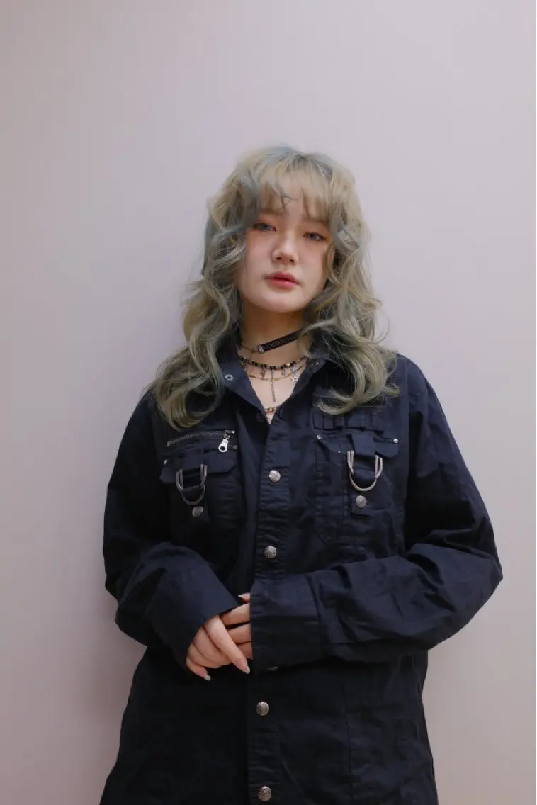 セミロング カラー パーマ ヘアアレンジ HEIMER 高木 花音のヘアスタイル