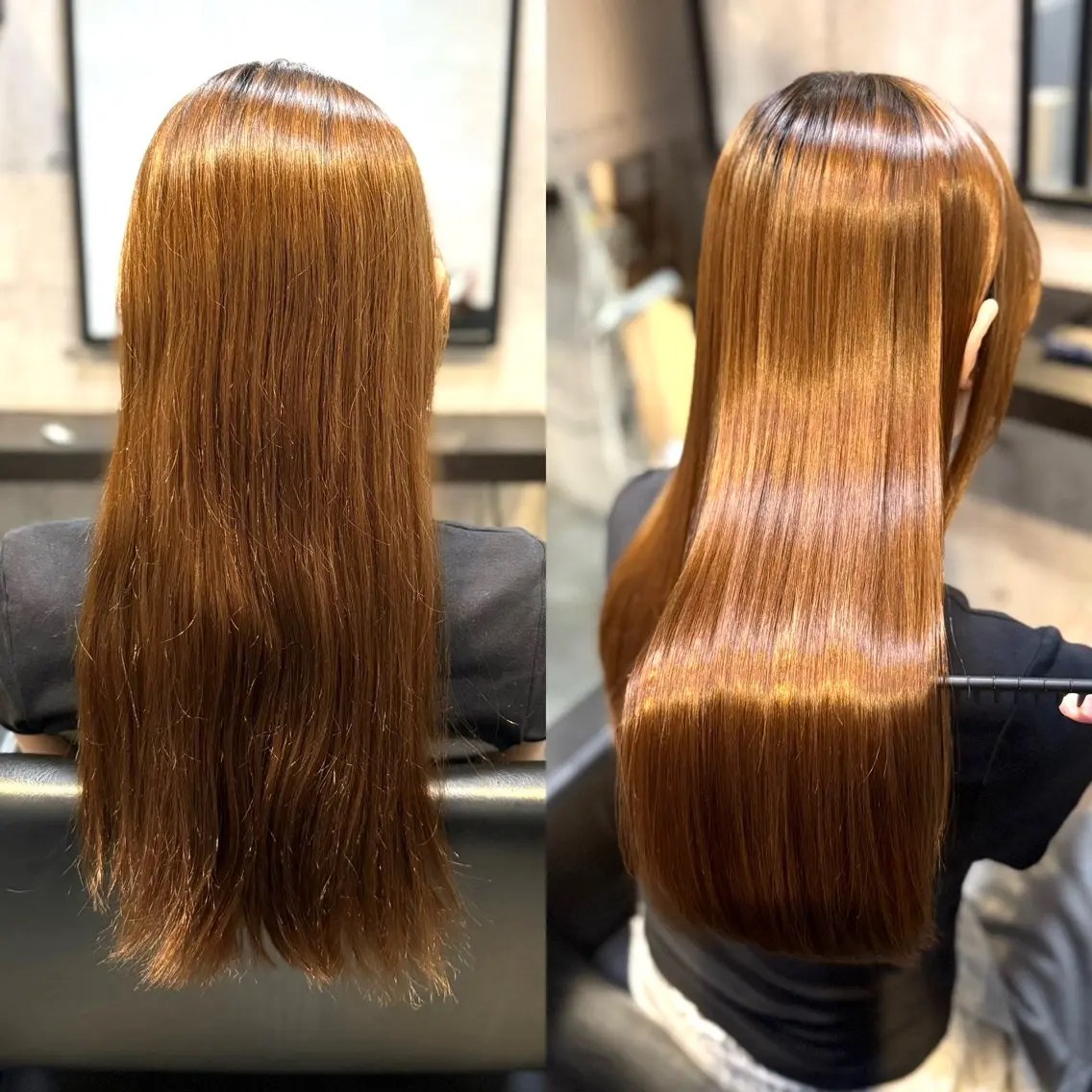 ロング 縮毛矯正 カット 縮毛矯正 トリートメント 👑髪質改善カラー 中垣斗希のヘアスタイル