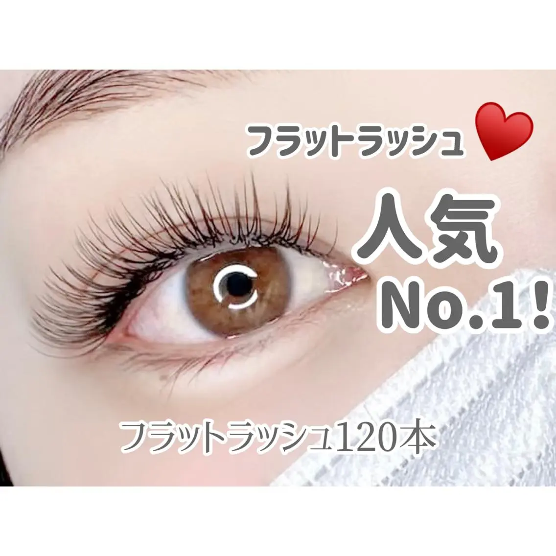 フラットラッシュ120本＋コーティング付きの写真
