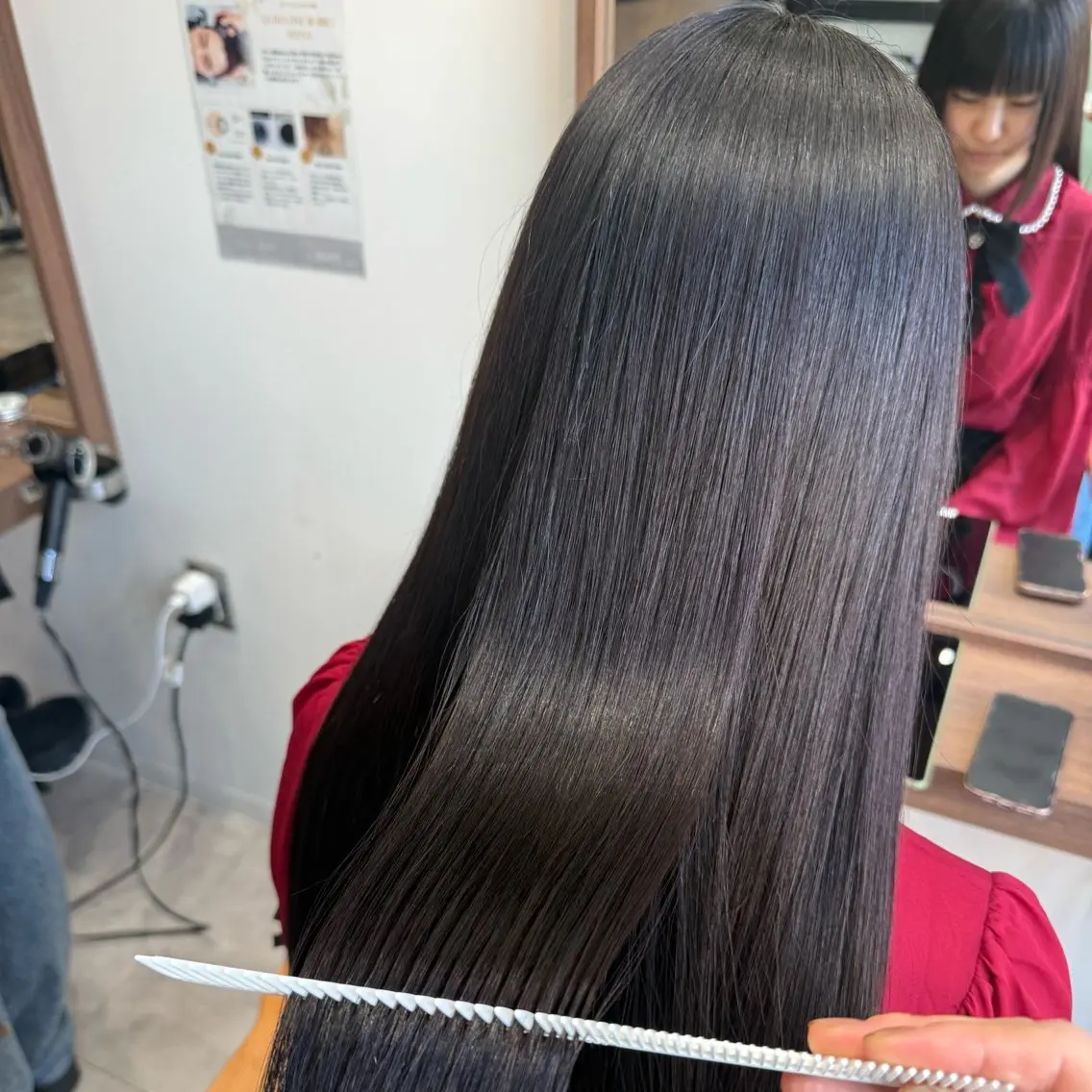ロング カット トリートメント ルナ🫐縮毛矯正 🫐髪質改善のヘアスタイル