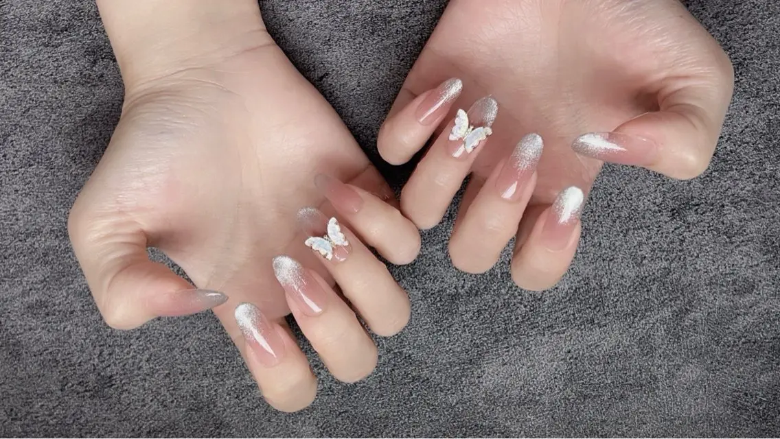 ロング ハンドネイル チ まるこのネイルデザイン