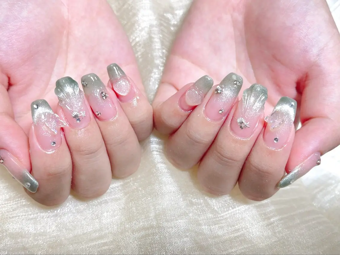 ネイル ハンドネイル 🎀ネイルサロン エクラYUI🎀のネイルデザイン