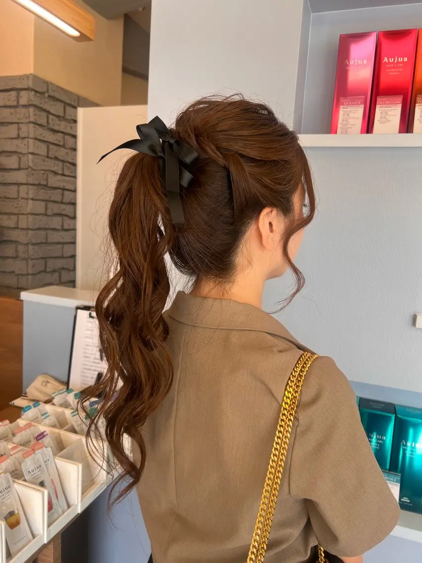 ロング ヘアアレンジ 🎀透明感カラー /似合わせカット🎀のヘアスタイル