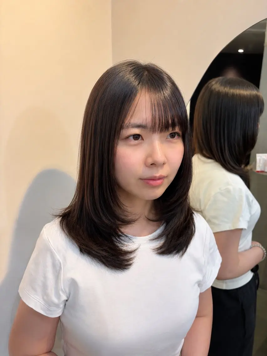 セミロング カット 🍒KAHOE🍒 Rooohairのヘアスタイル