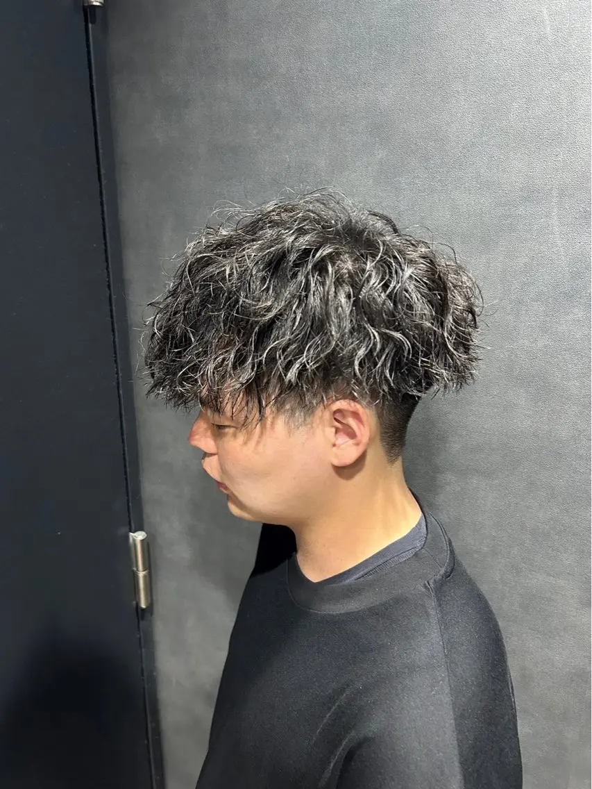 ショート カラー パーマ メンズ キッズ カット パーマ トリートメント ヘアセット 🔥パーマ特化🔥 優馬のヘアスタイル