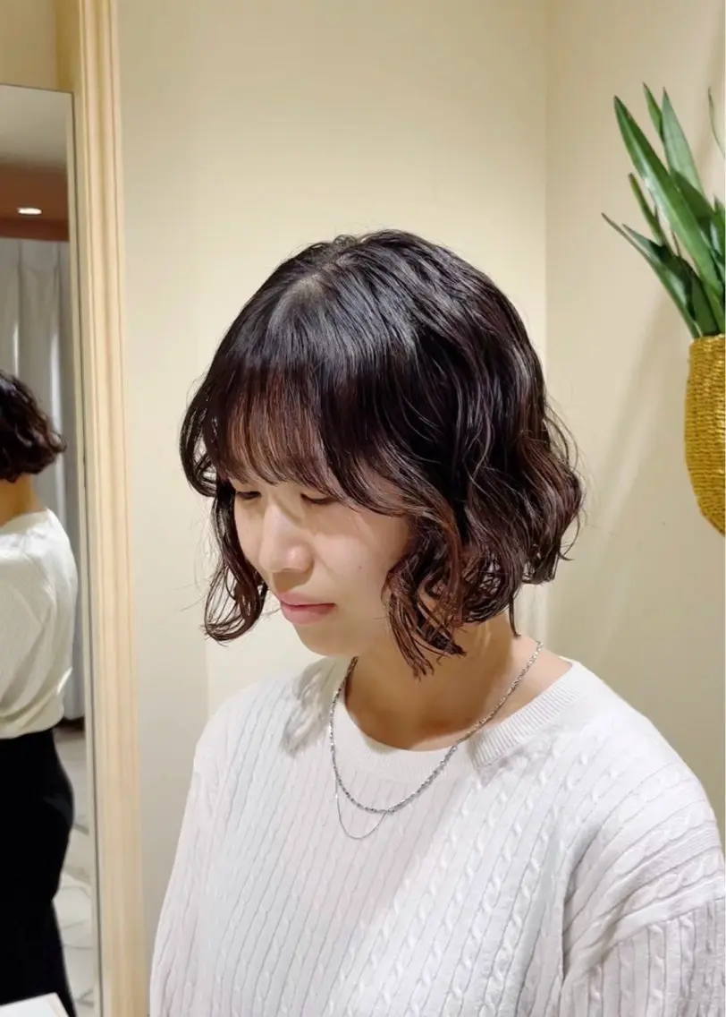 ショート パーマ カット パーマ 山口 陸のヘアスタイル