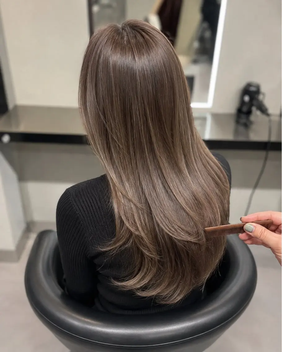 ミディアム カラー ベージュカラー 🌈ウルトワ水素 髪質改善naru🌈のヘアスタイル