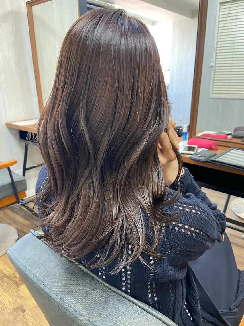 カット+カラー(白髪染め可)+ケアプロ超音波髪質改善トリートメント👱🏻♀️❤️🔥の写真
