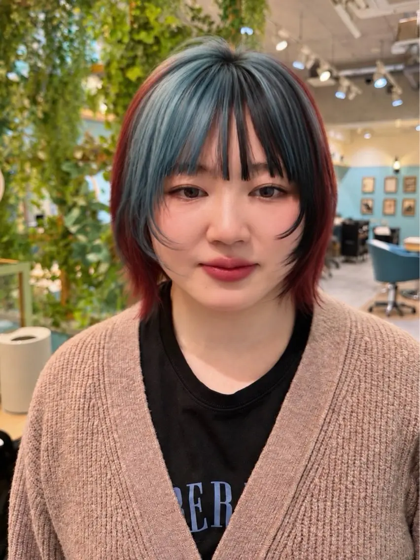 ショート カラー カット ヘアカラー トリートメント ブリーチなしW 🩷髪質改善/優希のヘアスタイル