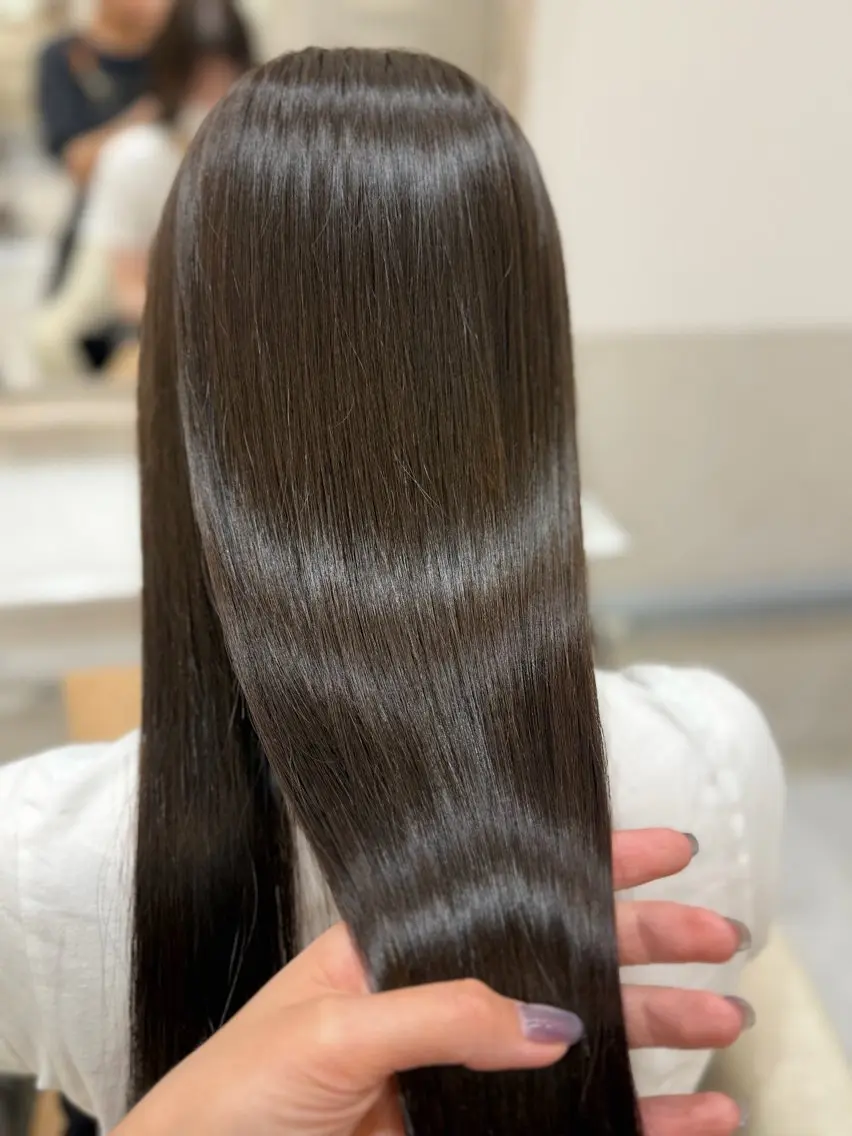 ロング カラー カット ヘアカラー トリートメント MIO/天王寺/ 髪質改善/艶カラーのヘアスタイル