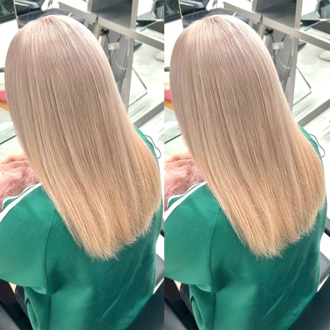 カラー ヘアカラー ヘアメ🎀ハイトーン 🩵エクステ🪄しほのヘアスタイル