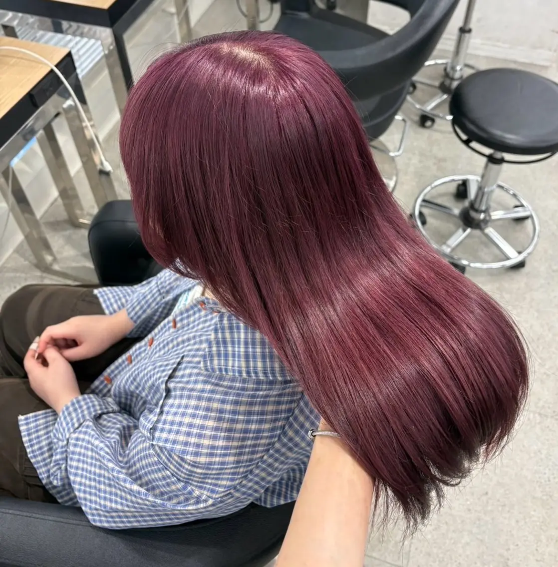 ロング ヘアカラー miku/ラベンダー 透明感カラー🪻❤︎のヘアスタイル