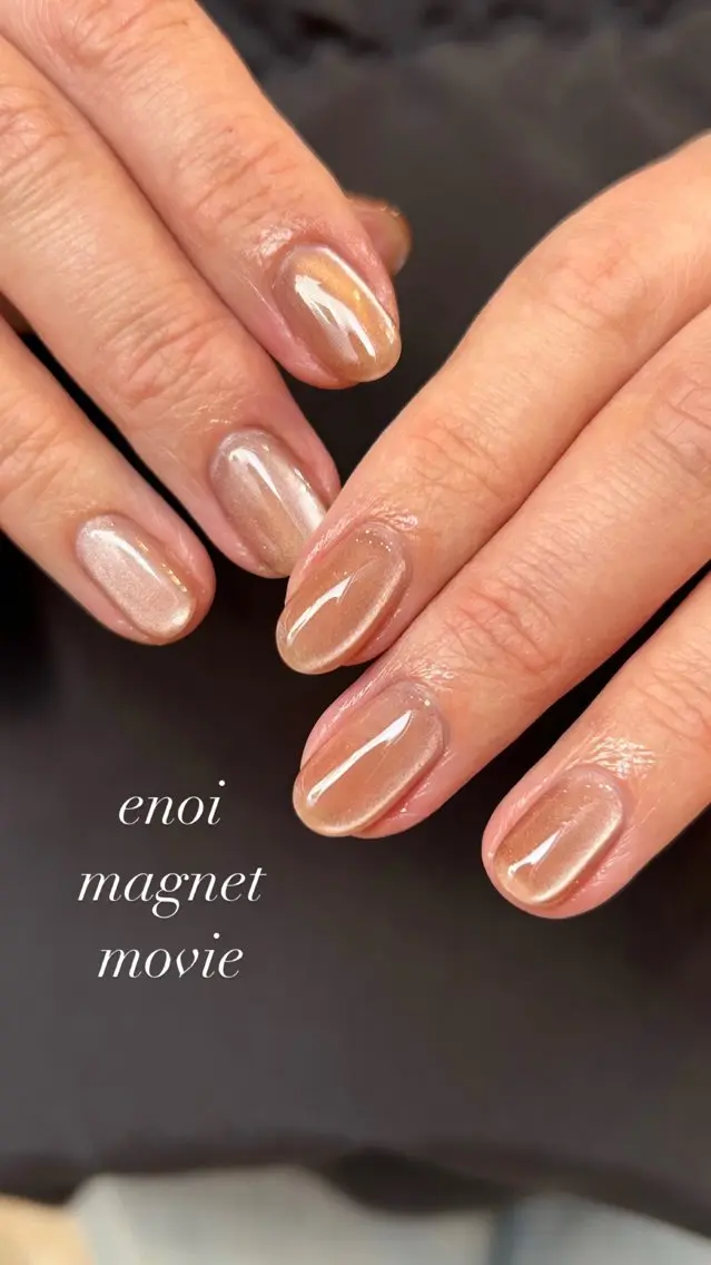 ネイル ブラウン ハンドネイル シンプルネイル Ezura Yumiのネイルデザイン