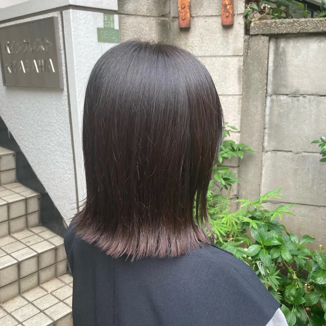 ミディアム カラー 外ハネヘア 佐藤 健のヘアスタイル