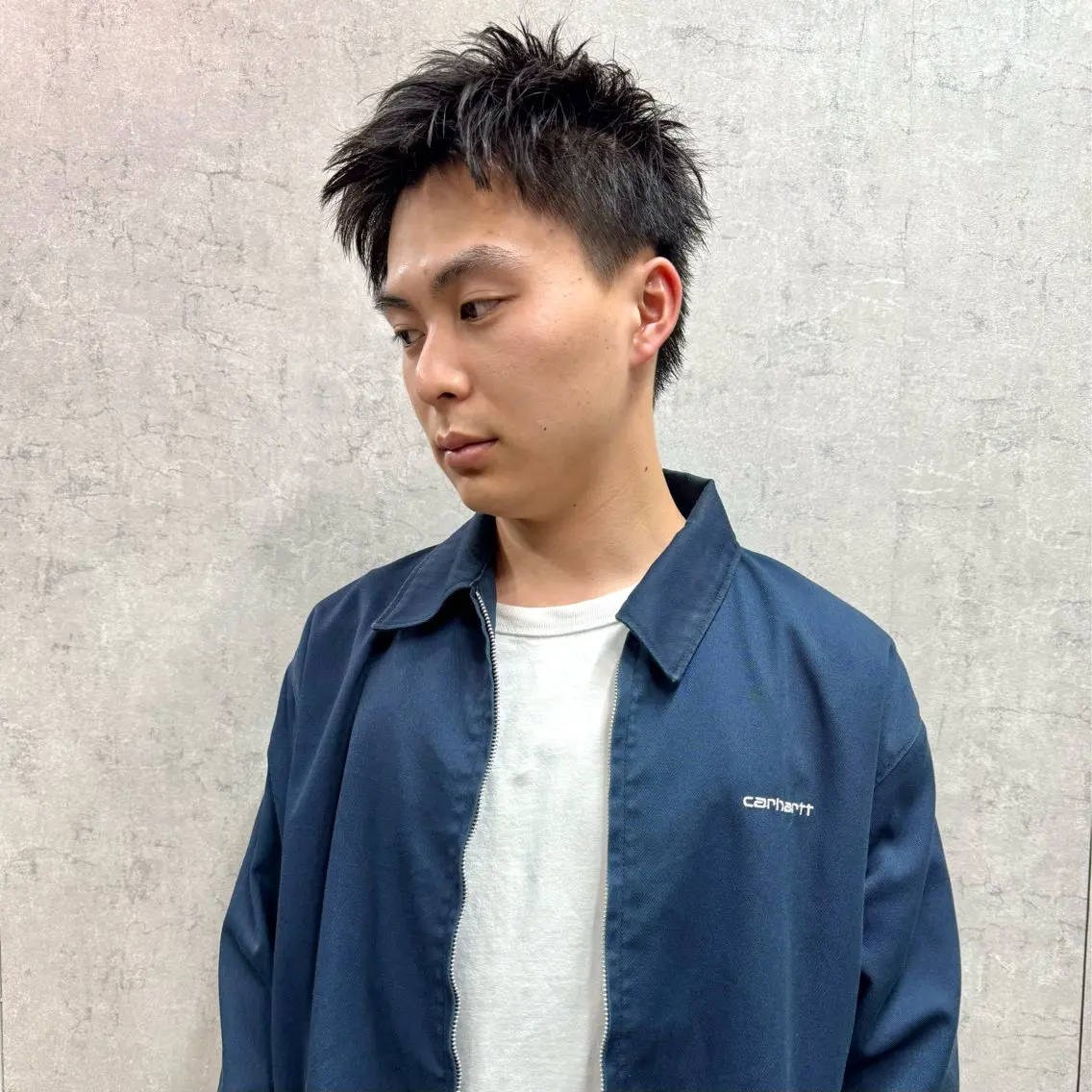 ショート パーマ メンズ アップバング メンズパーマ メンズショート スパイキーショート ショートヘア 【池袋/スパイキー ショート】ⓝⓘⓜⓤのヘアスタイル