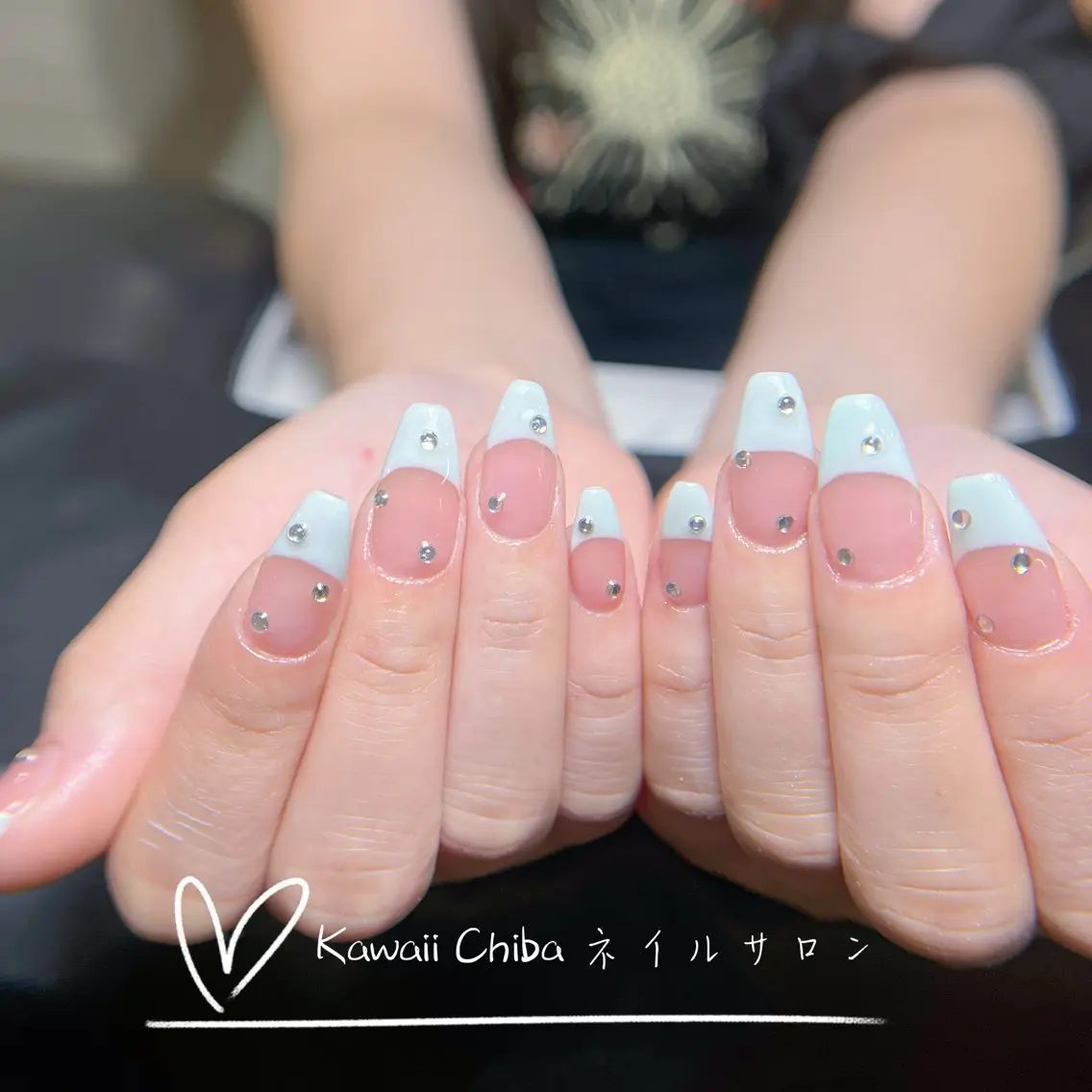 ネイル 長さ出し 夏ネイル ネイルチップ ハンドネイル ハンドケア Kawaii Chiba nailのネイルデザイン