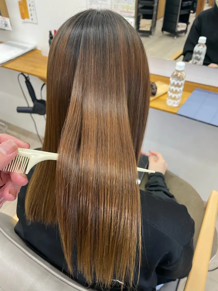 ミディアム 縮毛矯正 縣空/LE-PLA BEAU Anteのヘアスタイル