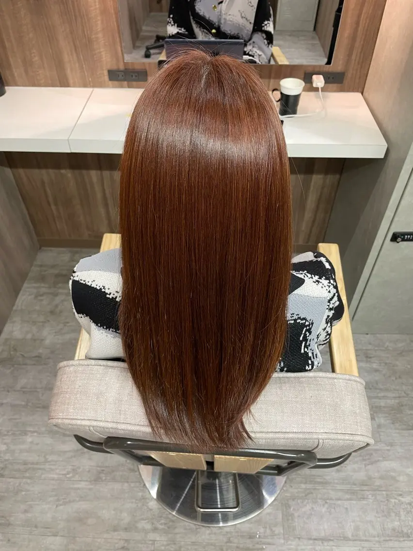 カラー ブラウンカラー ピンクカラー ヘアカラー トリートメント 森木 遥香のヘアスタイル